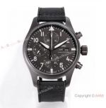 Swiss Replica IWC Pilot Chronograph Mercedes-AMG Matt Black Titanium Case